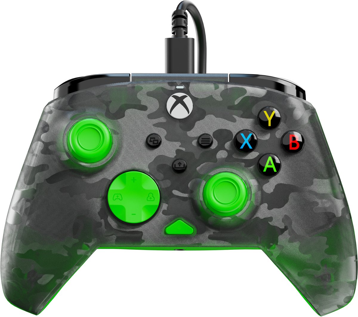 Turtle Beach Rematch Core - Bedrade Controller - PC, Xbox Series X|S, Xbox One - Ghost Camo - Black/Green thumbnail 7