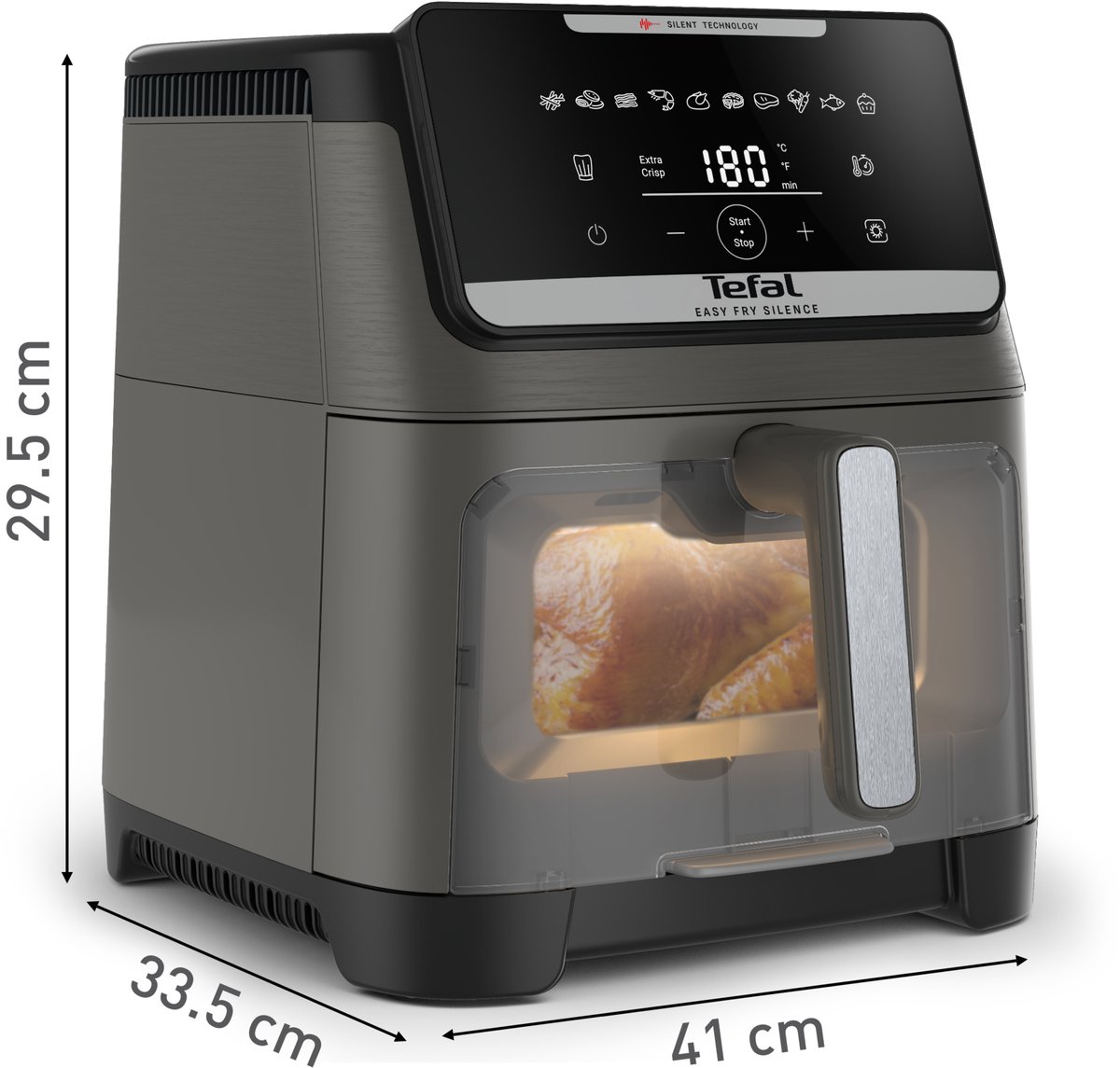 Tefal Easy Fry Silence XXL EY846H - Stille Airfryer XXL - 7L - 1700W - 10 Programma's - Voor Grote Gezinnen — afbeelding 4