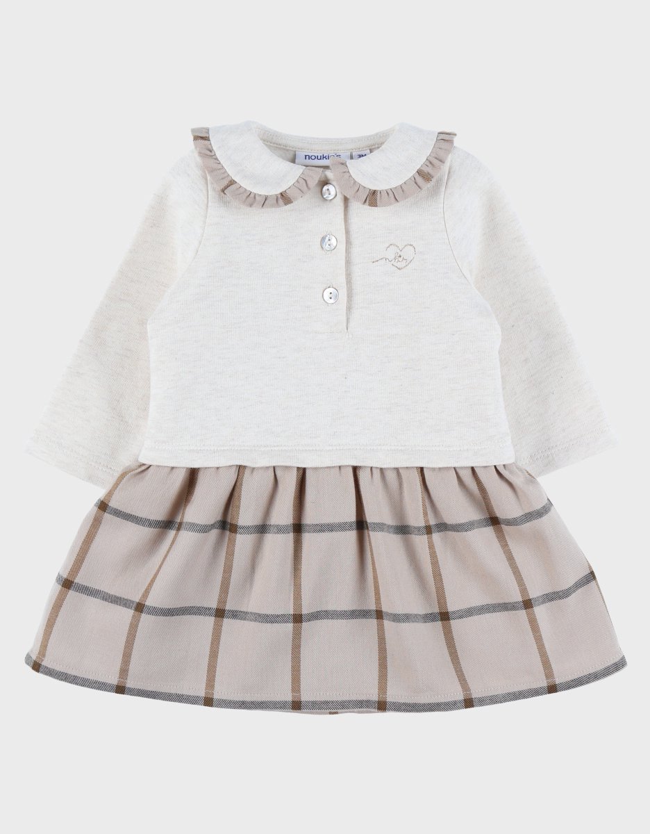 Noukie's - Jurk - Beige - 4 jaar 104