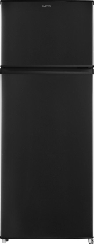 Inventum KV1430B koel-vriescombinatie 204 liter - 143 cm hoog - Vriesvak boven - Vrijstaand - Zwart