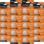 Voltière 20-Pack CR2032 Knoopcel Batterij - Lithium 3v CR2032