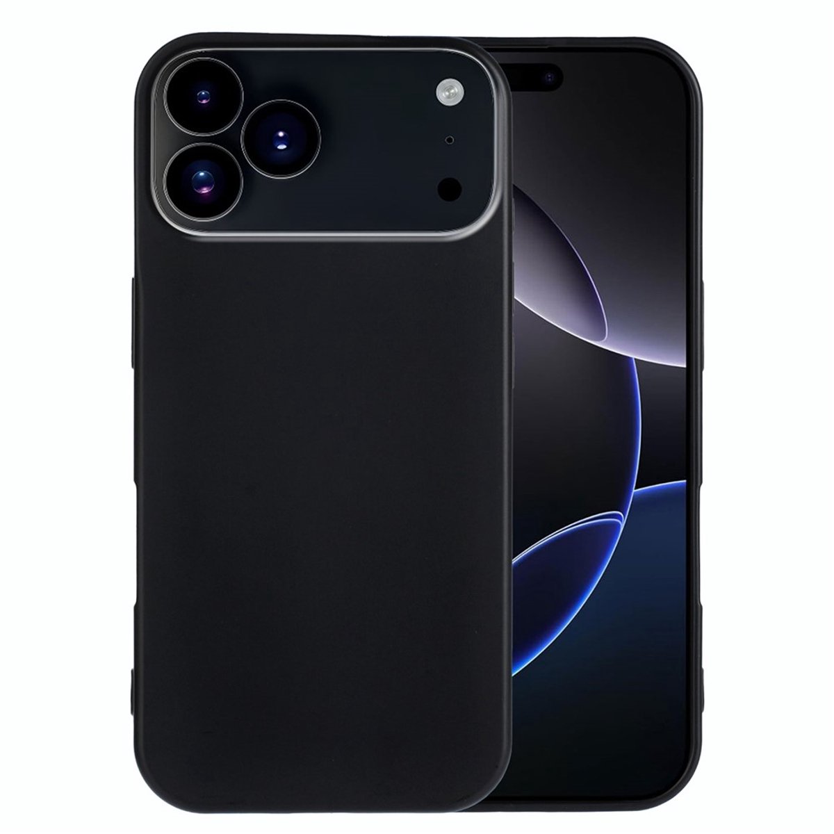 Soft Backcover Hoesje Geschikt voor: Apple iPhone 17 Pro Silicone Zwart - ZT Accessoires