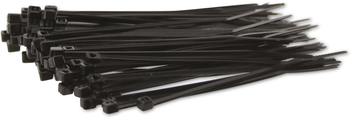 KSS Kabelbinderset Polyamide 6.6, zwart, 96x2,5, UV-bestendig, 100 stuks