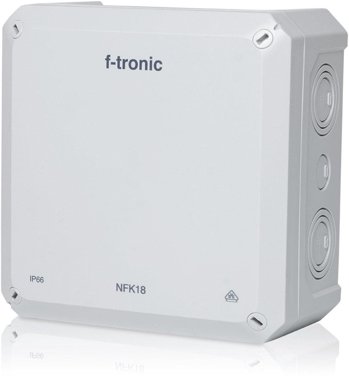 F-TRONIC FR-verdeeldoos Neptun Compact, 180x180x93 mm, grijs