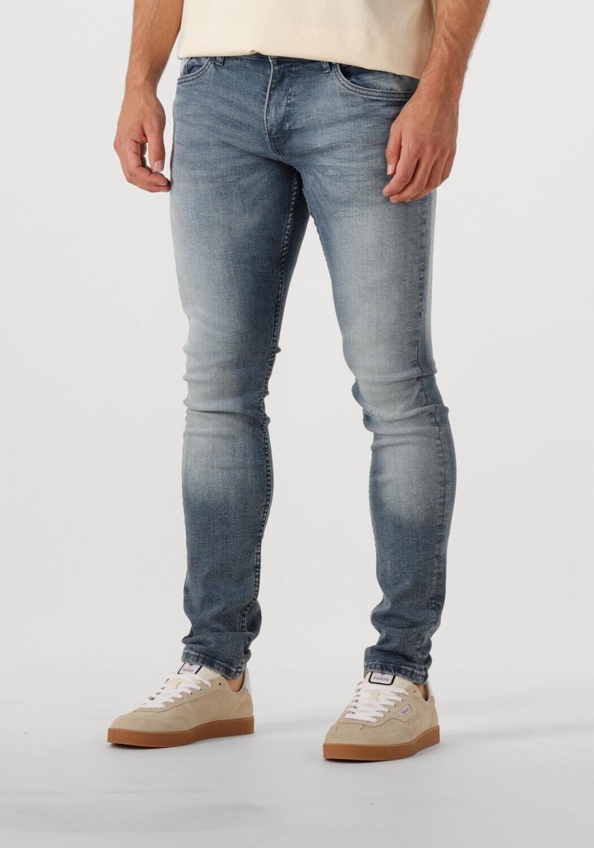 PURE PATH The Jone Skinny Fit Jeans Jeans Heren - Broek - Blauw - Maat 29