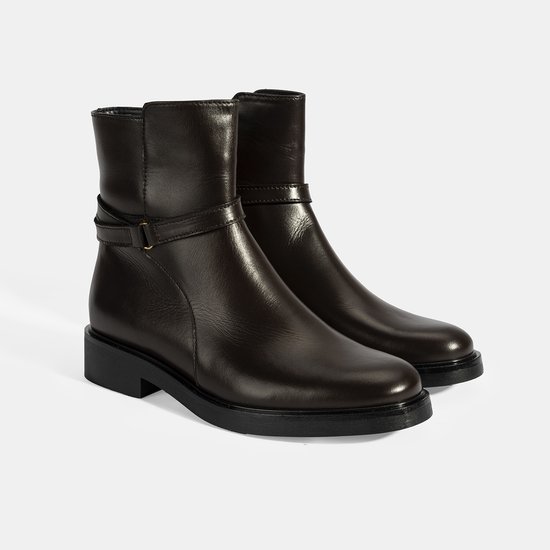 DESA Bottes Cuir Marron Femme Astuce de chaussure: rond Taille: 38 EU