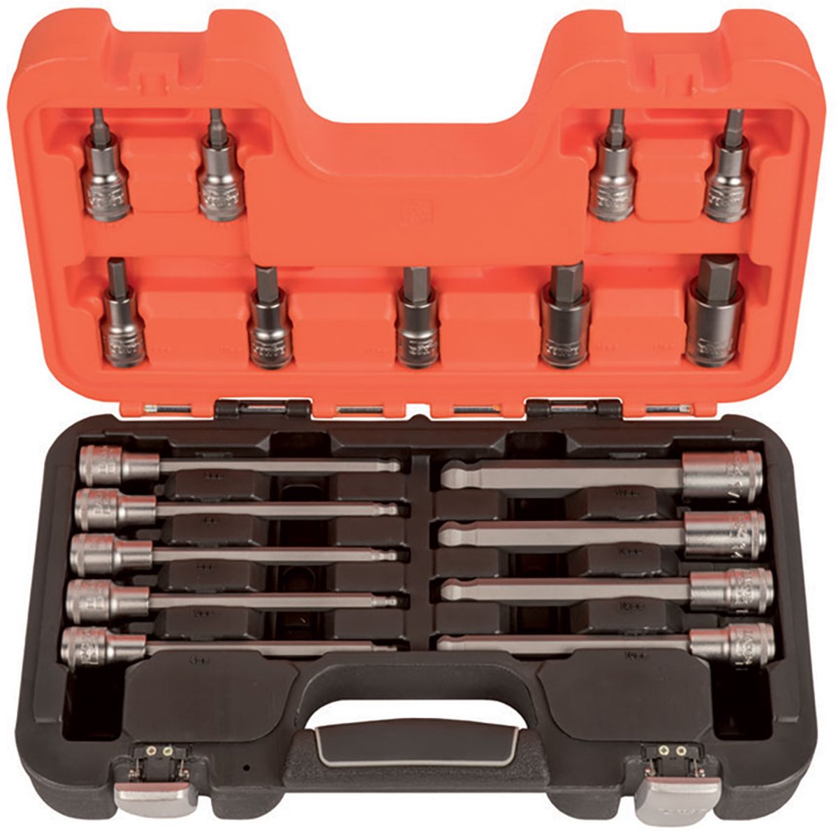 Bahco 1/2´´ Hex Tips 18 Unidades Dopsleutelset Oranje