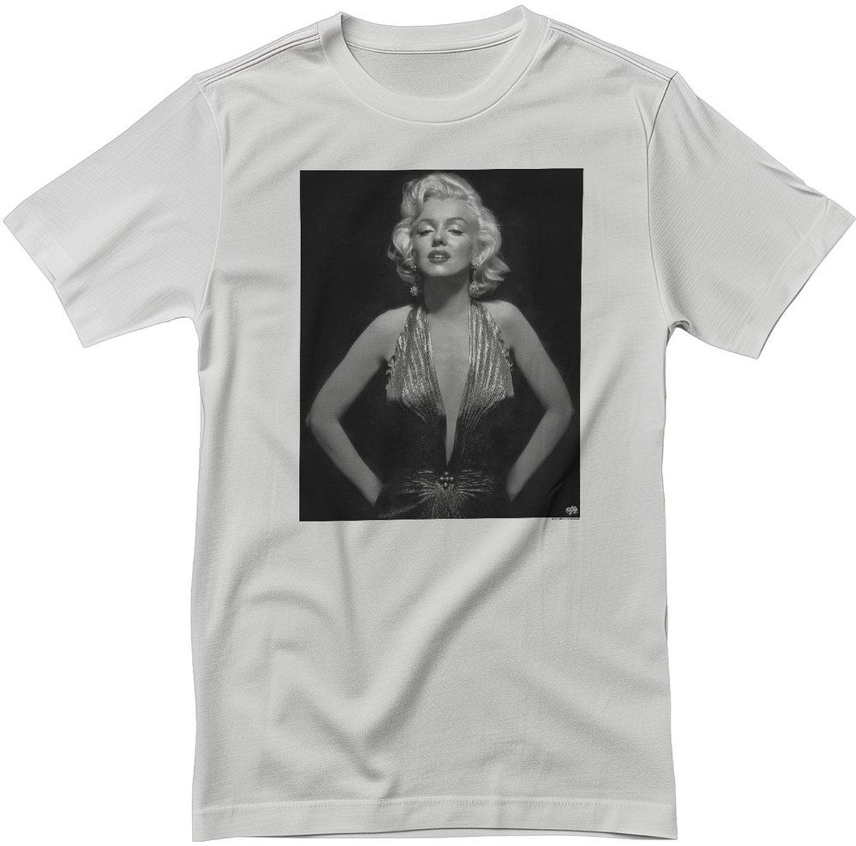 Marilyn Monroe Fancy Low Cut Portra-it -T-shirt RD-1-MM007-DTG