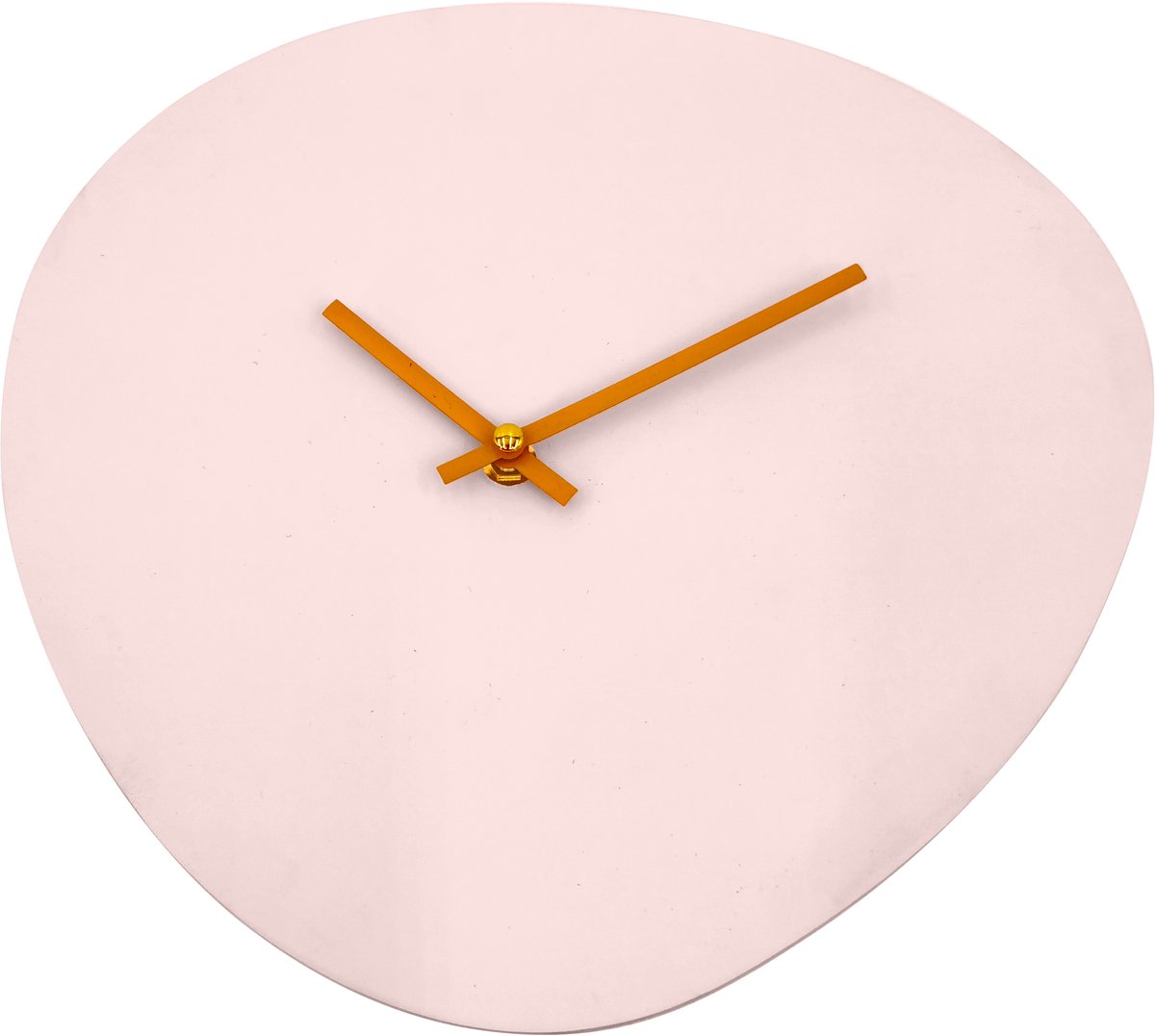 Housevitamin Organische Wandklok Roze / Oranje – Modern Design – Speels & Trendy – 30 × 30 cm