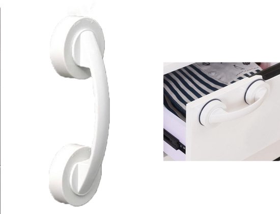 Anti-slip zuighandvat 19,4 cm wit