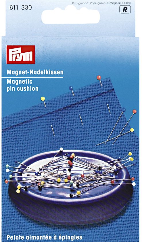 Magnetische Speldenkussen Ovaal Blauw - Art en Hobby