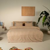 Kayori Mala Dekbedovertrek Flanel - 140x200-220 + 1 sloop - Superzacht & Isolerend - Eenpersoons - Zand