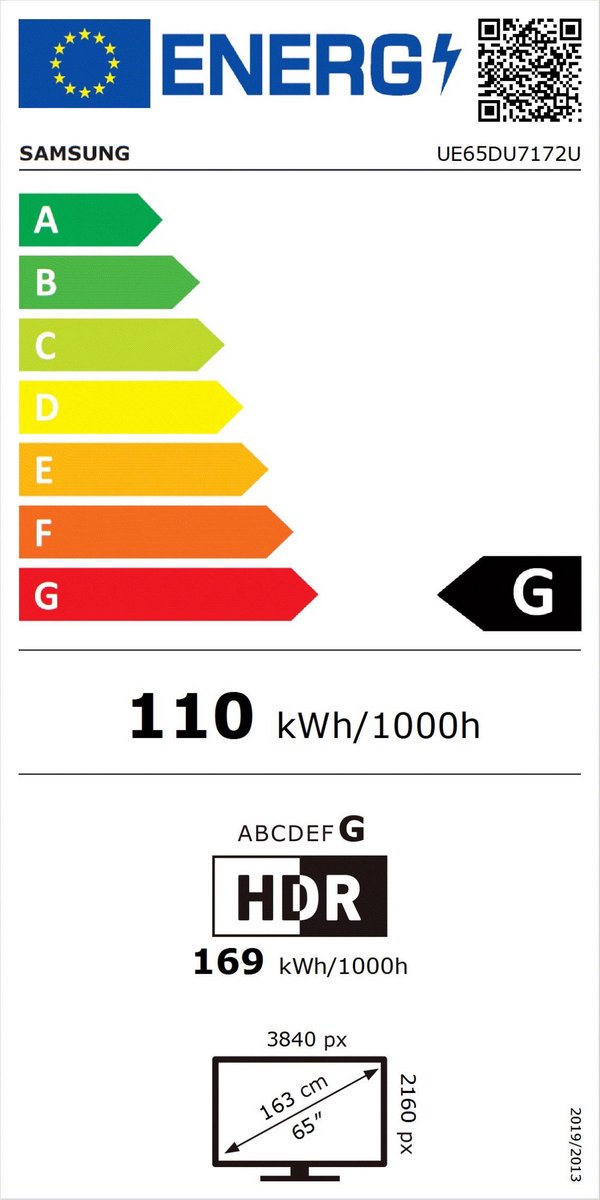 Samsung UE65DU7172 65 inch 4K LED TV - afbeelding 2