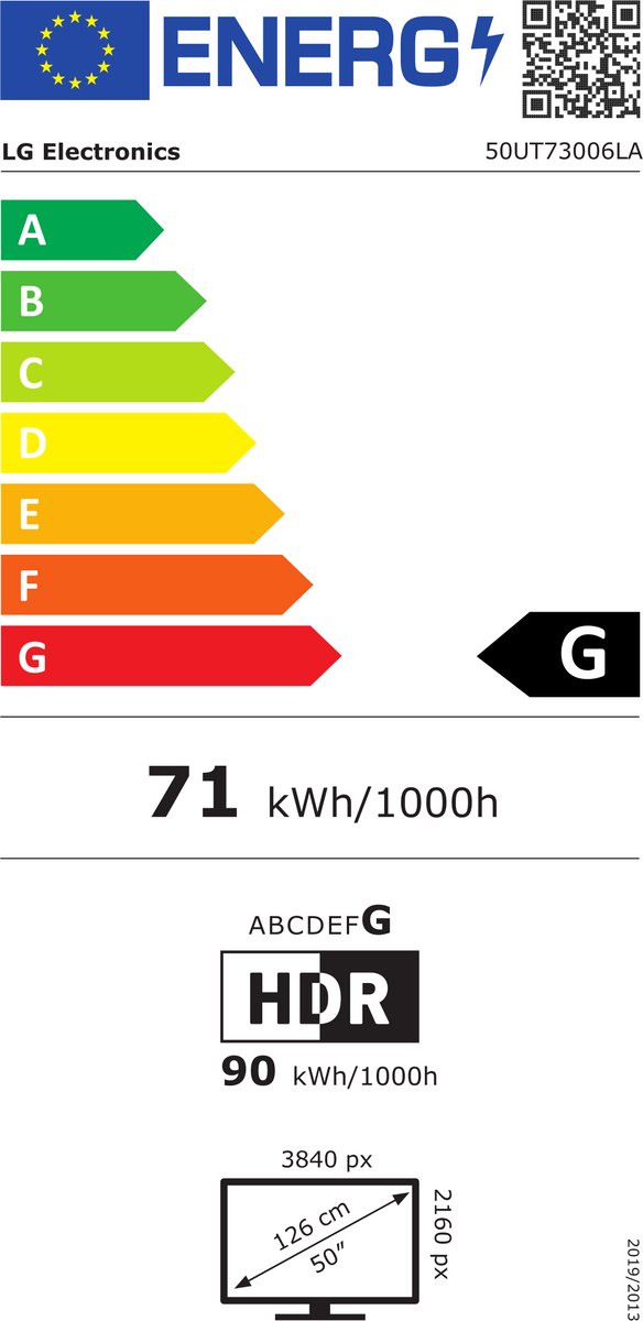 LG 50UT73006LA 50 inch 4K LED Televisie - afbeelding 2