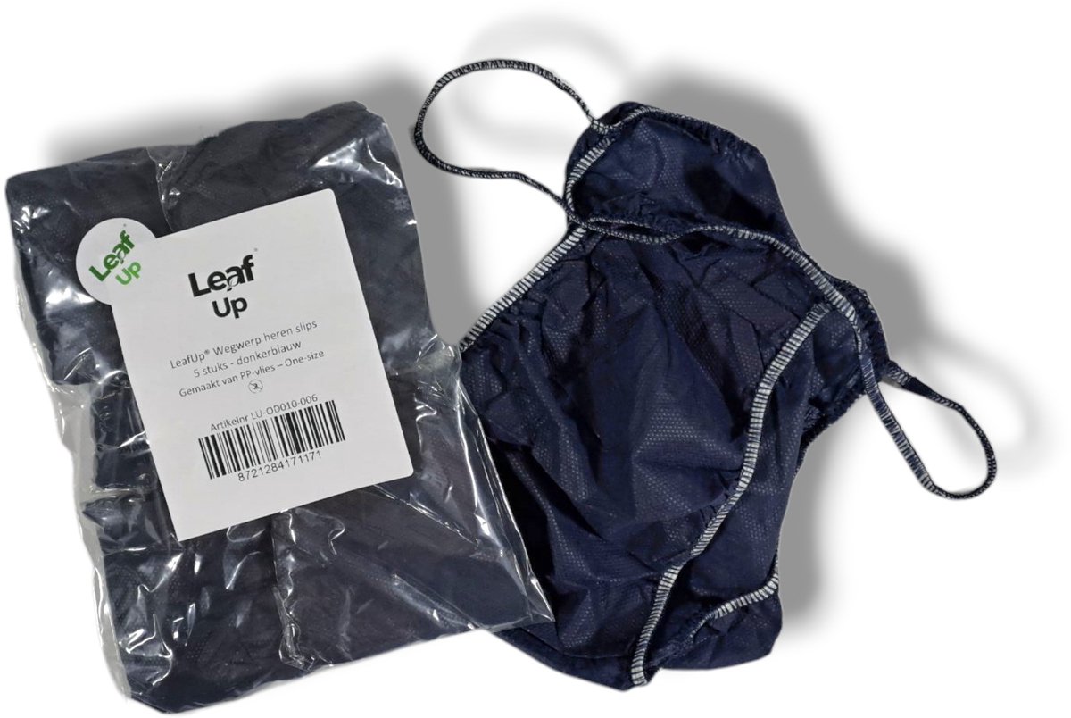 LeafUp® Wegwerp Heren Slips – 5 stuks – Donkerblauw – Comfortabele Wegwerp Onderbroeken – String Slip (B4)