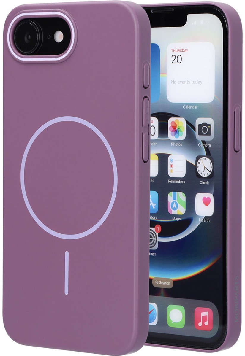 Mobiparts Slim Line Case geschikt voor Apple iPhone 16e - MagSafe Imperial - Paars