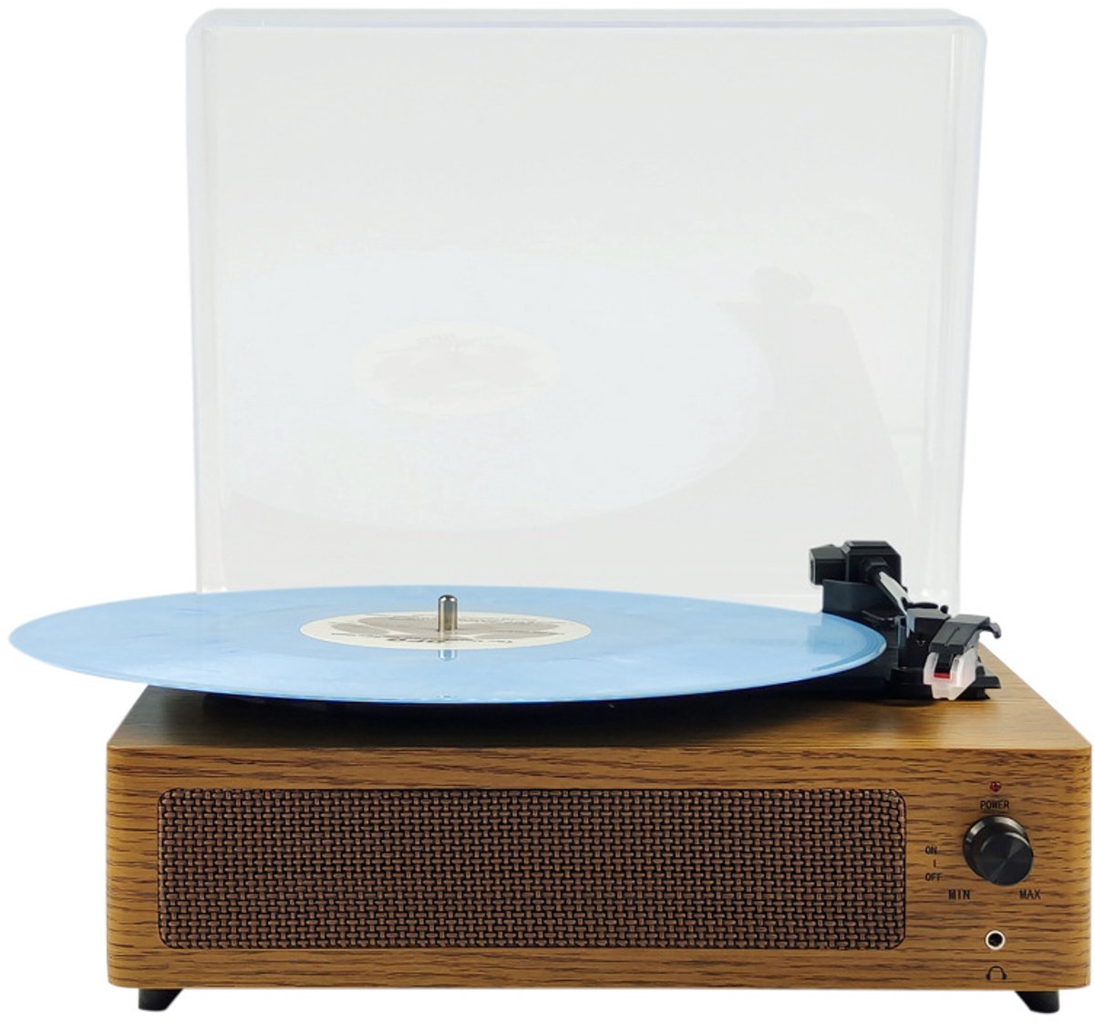 Gloovon® - Platenspeler - Bluetooth - LP speler - Retro platenspeler met speakers - MP3 speler - Hout - Bruin