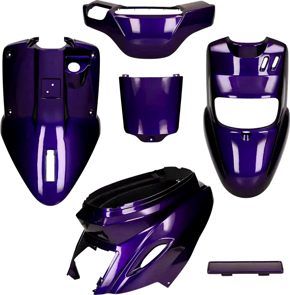 Kappenset MBK Booster, Yamaha BWs Candy paars (vanaf 2004)