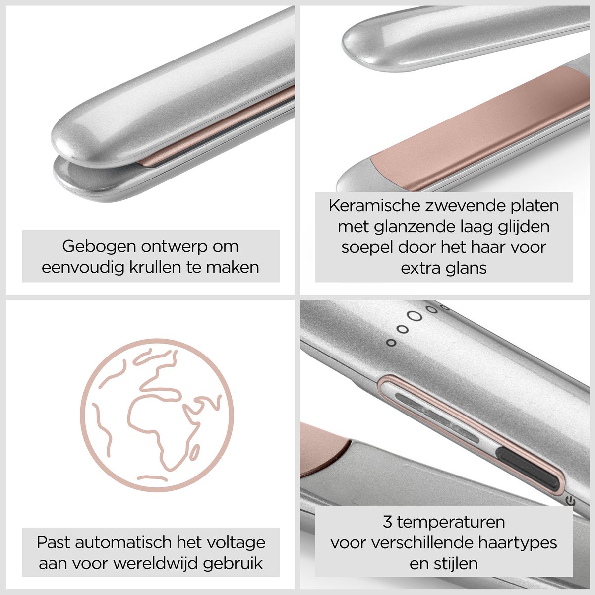 BaByliss Cosmos ST260E Stijltang met Snelle Opwarming - afbeelding 2