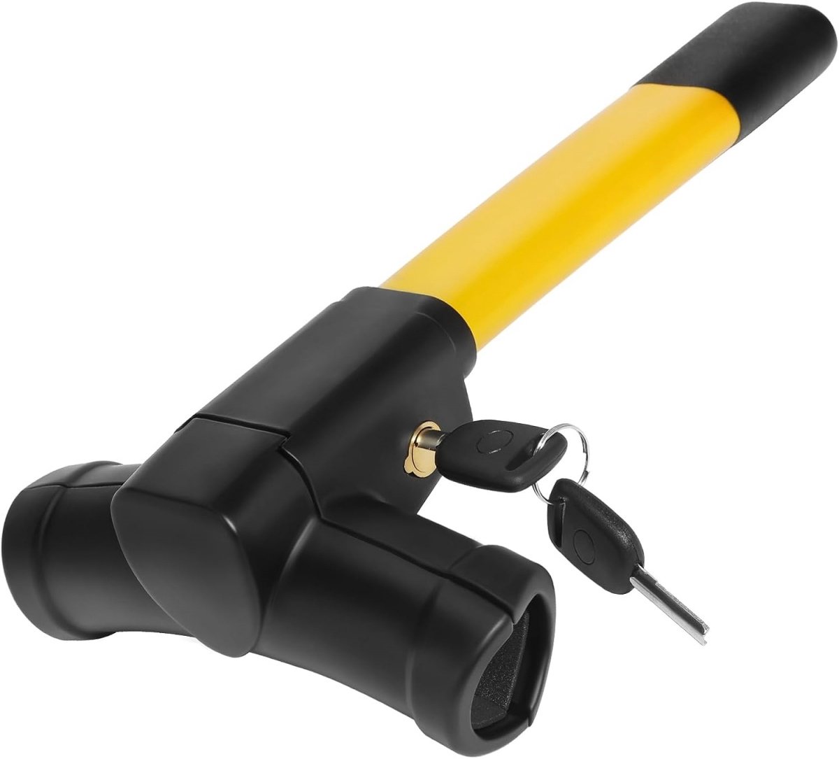 EXCITAT Stuurslot - Antidiefstalslot - Beveiligingsslot - Intrekbaar - Geschikt voor de meeste voertuigen - Zwart - 35*16cm
