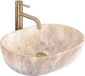 Vasque à poser Rea Amelia Beige 48X34,5X13,6 cm