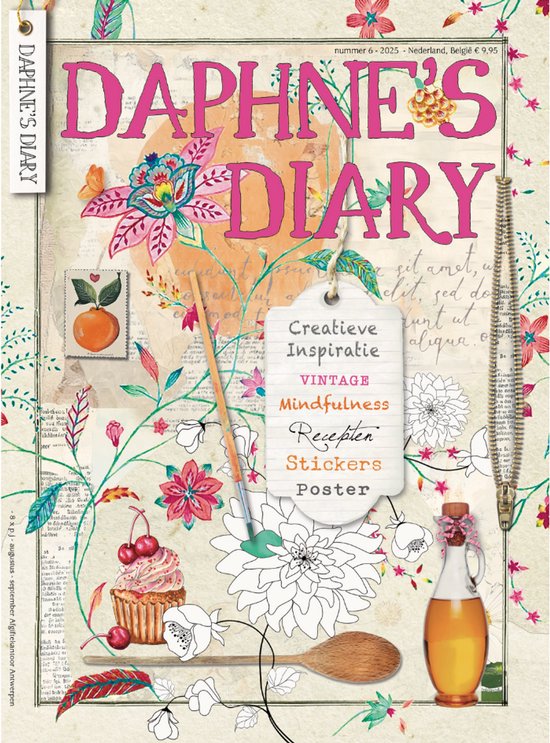 Foto: Daphne s diary magazine 6 2025 nederlands interactief tijdschrift voor mindfulness schilderen kunst koken reizen vol creatieve inspiratie