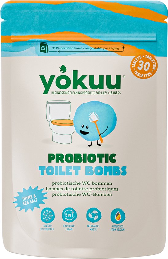 Yokuu 3-in-1 Probiotische Wc Bom Tijm & Zeezout 30 Reinigingsmiddel