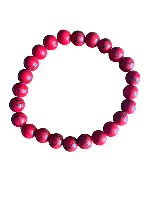 Rode Jaspis Edelstenen Armband 8mm