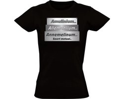 Klusser Dames T-shirt - Aluminium Grappig Metaal Shirt - Bouw Cadeau