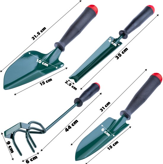 KADAX Tuingereedschapsset, robuuste mini-tuingereedschap, praktische gereedschapsset voor planten, meerdelige tuinset, tuinset voor tuinverzorging (4-delige set Ver. A) van Merkloos	 — afbeelding 5