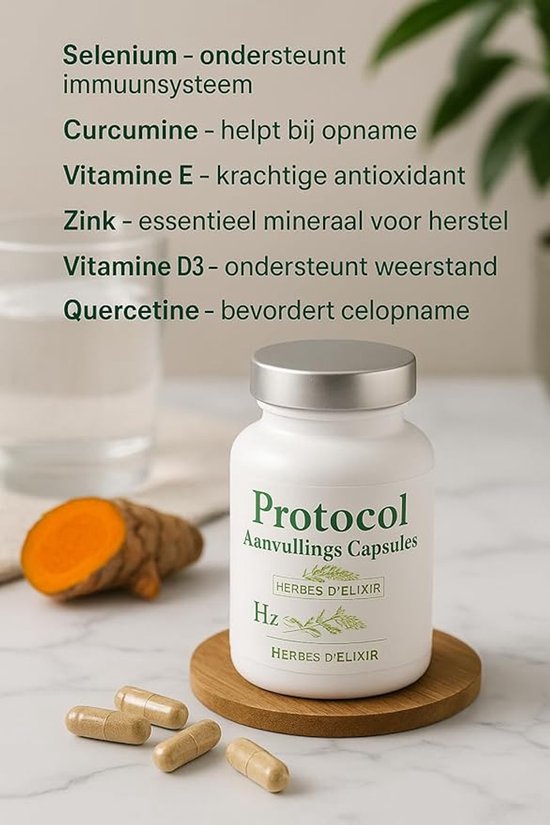 Herbes D'elixir Protocol Aanvulling Capsules - Ondersteunt weerstand ...
