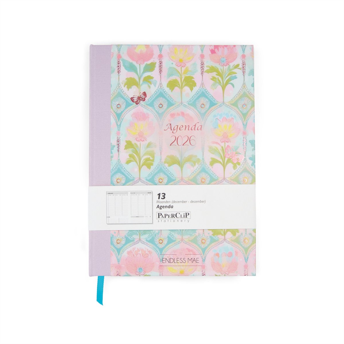 Endless Mae Floral Whimsy Life Planner Agenda 2026 - 21x15 cm - Dromerige stijl