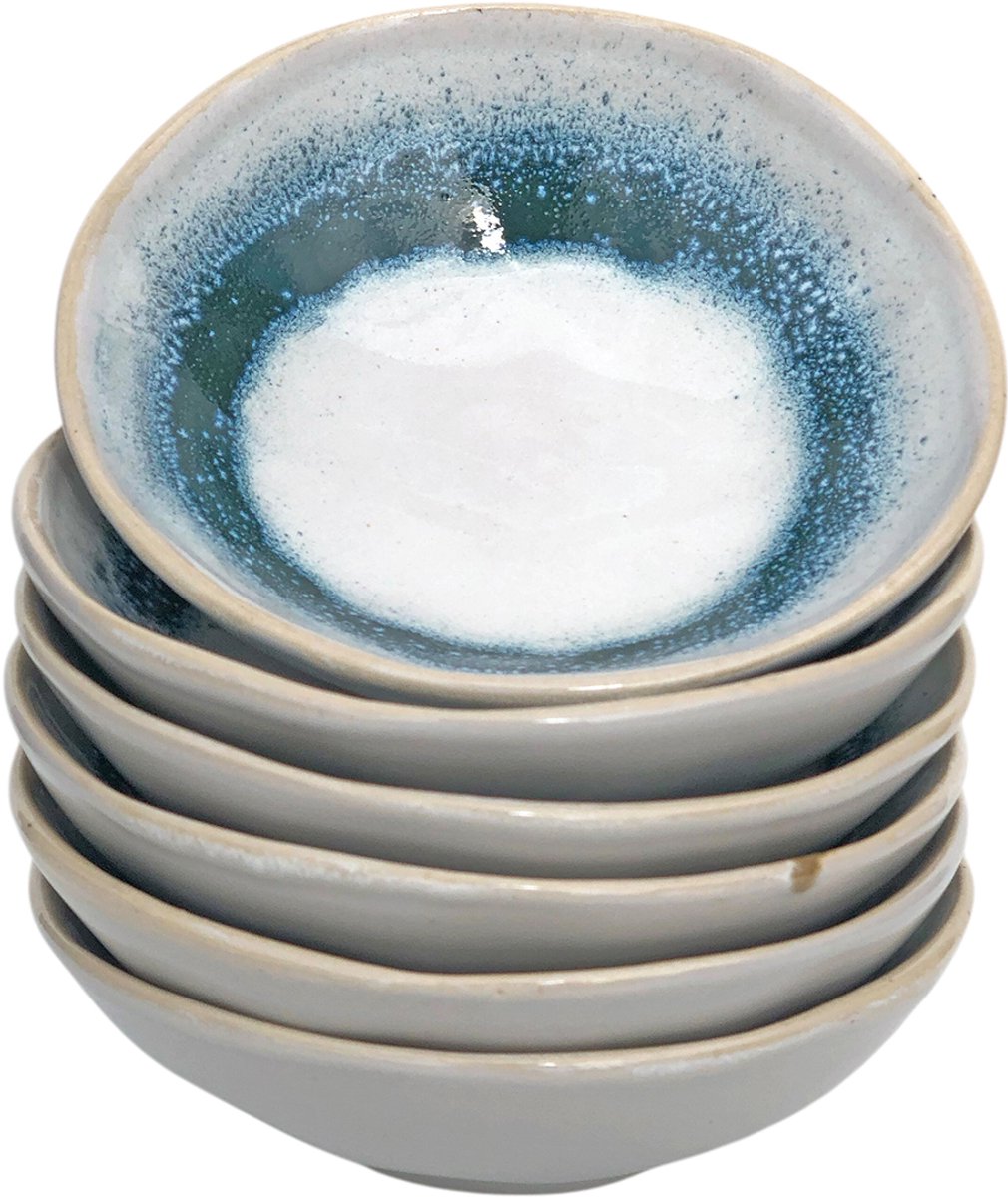 Lavandoux - Borrelschaaltjes - Tapas Schaaltjes - Ø12 - Blauw/Groen - Set van 6