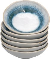 Lavandoux - Borrelschaaltjes - Tapas Schaaltjes - Ø12 - Blauw/Groen - Set van 6