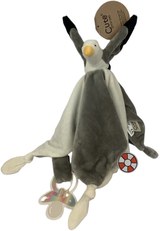 Cute since 1999 - Zack de Zeemeeuw - Knuffeldoekje - Doudou - 30 x 30 cm van Merkloos — afbeelding 5