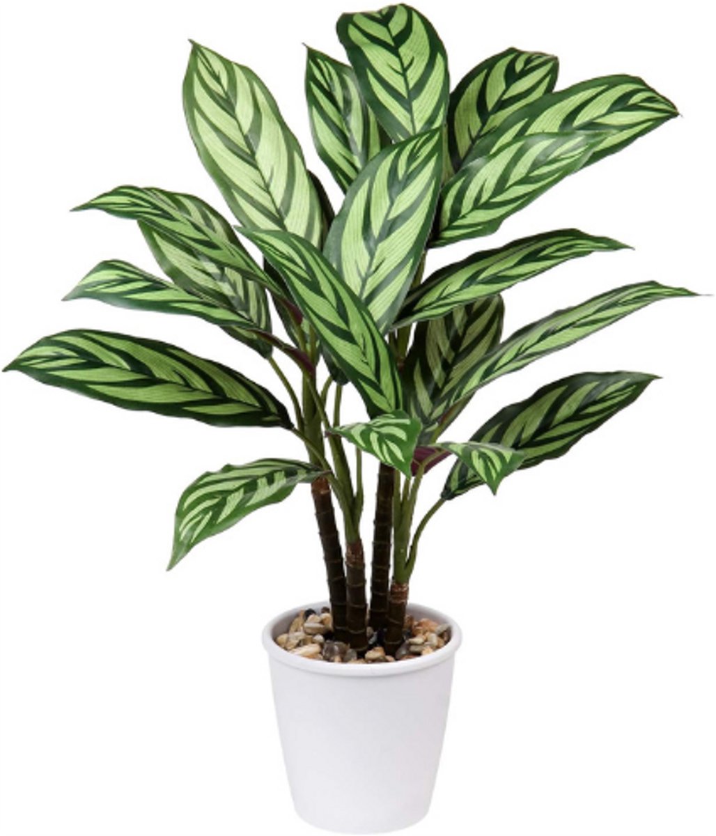 BOG 63 Cm - Grote Kunstplant In Pot - Moderne Decoratie Voor Binnen En Buiten - Woonkamer - Slaapkamer - Badkamer - Balkon GROEN