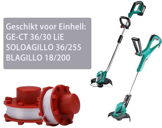 Spoel geschikt voor Einhell GE-CT 36/30 Li E SOLO AGILLO 36/255 BL AGILLO 18/200 3405096 Reserveonderdelen Trimmer (4 stuks) van kwb — afbeelding 5