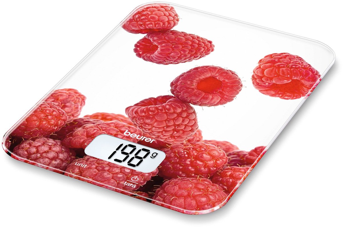 Beurer KS19 - Keukenweegschaal - 5kg -  Inclusief batterijen - Aardbei