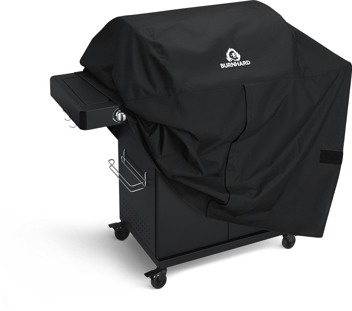 BURNHARD® 3 Branders gasbarbecue FRED Deluxe BLACK Series 3 incl. achterbrander, keramische 900°C infraroodbrander, zijkookplaat, RVS grillrooster + uitklapbare zijtafels thumbnail 7