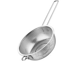 RVS vergietmand - Gemakkelijk te gebruiken en comfortabele grip - Draagbare vergiet - Perfect voor de keuken - Multifunctioneel gebruik