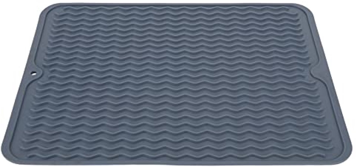 Afdruipmat voor Servies - Antislip en Hittebestendig - 40 x 30 cm - Marineblauw