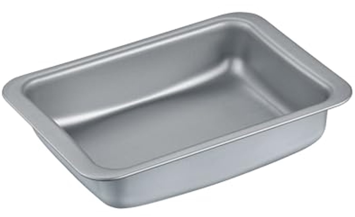 Ovenschaal 37 x 33 cm van gerecycled aluminium met antiaanbaklaag