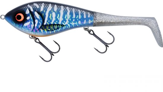 Westin Swim Tail 12cm 62gr Suspending Lagoon Pike 1 body 2 tails van Westin — afbeelding 2
