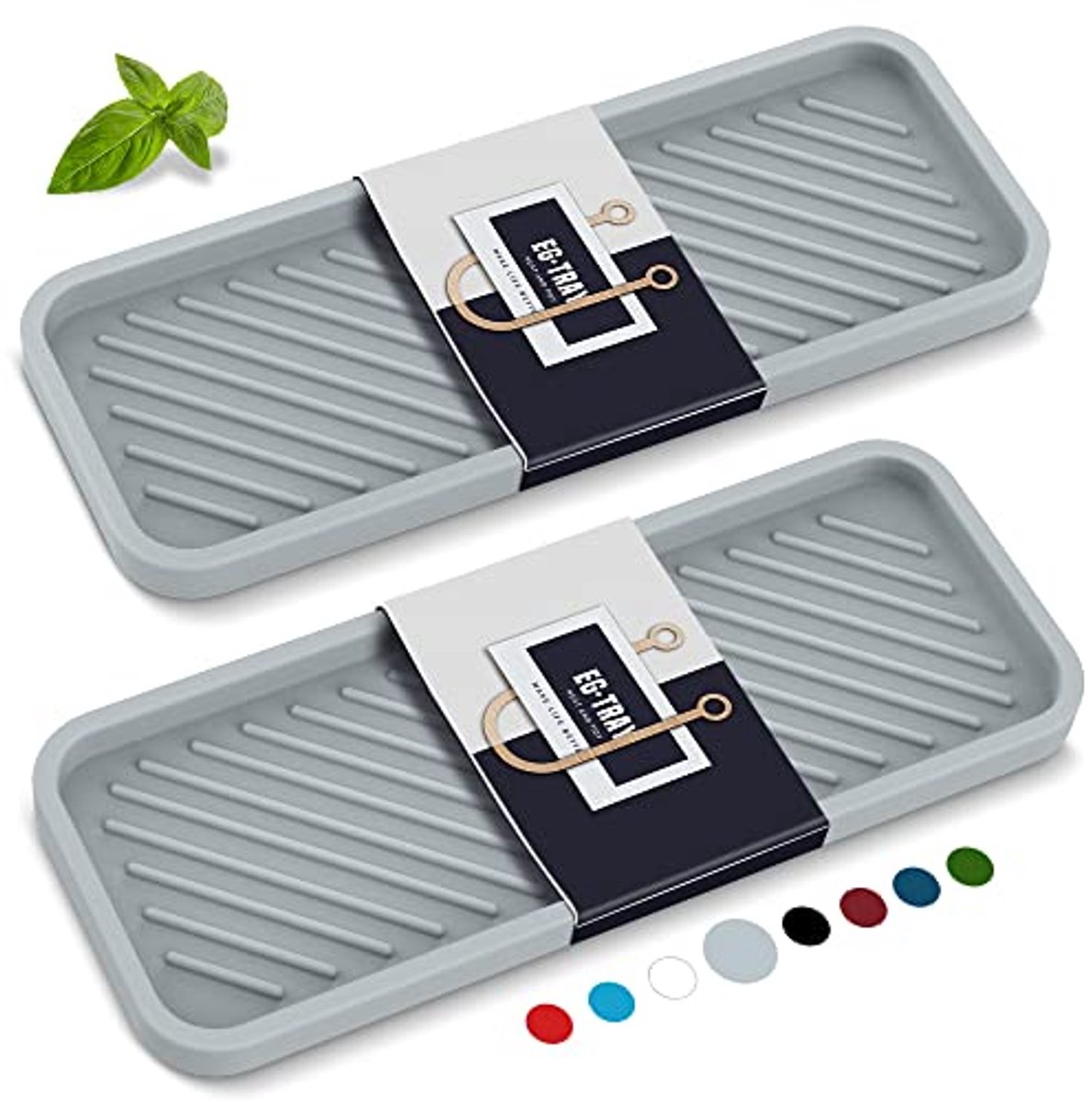 Organizer Tray voor Keuken en Badkamer - Silicone Sponge Holder (2-Pack)