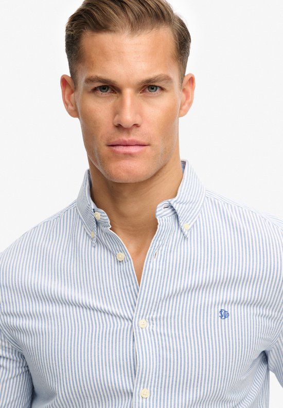 Gestreept shirt met lange mouwen, Identic, donkerblauw/wit | Voordelig bij