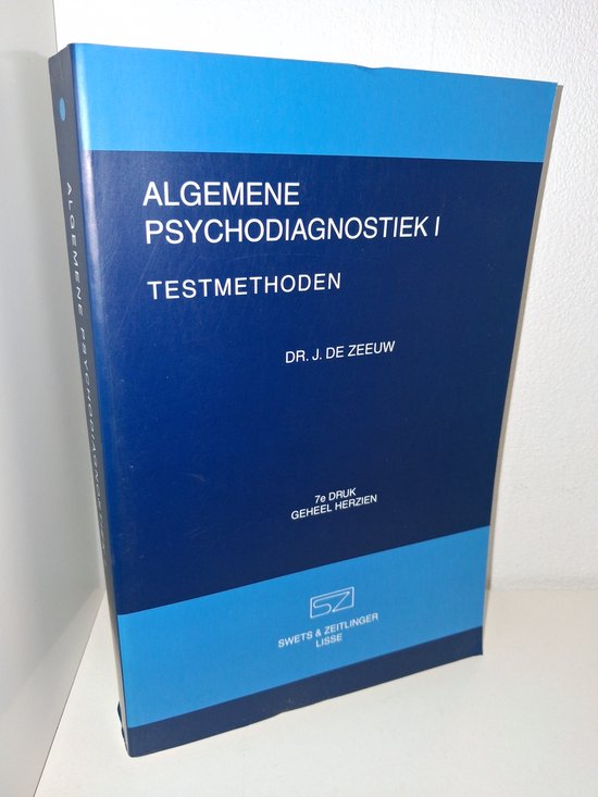 ALGEMENE PSYCHODIAGNOSTIEK 1  DR 7 - cover