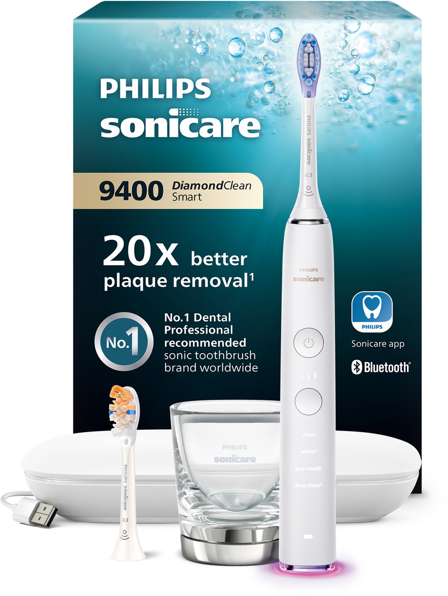 Philips DiamondClean 9000 HX9917/88 - Elektrische tandenborstel - Wit