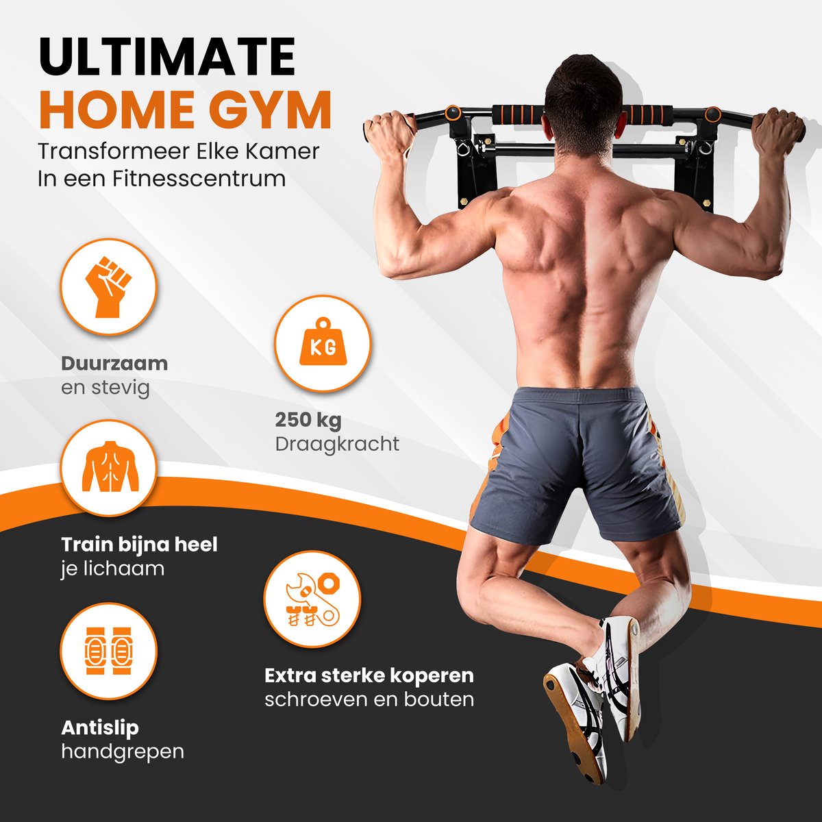 Premium Pull Up Bar - Wandmontage thumbnail 5
