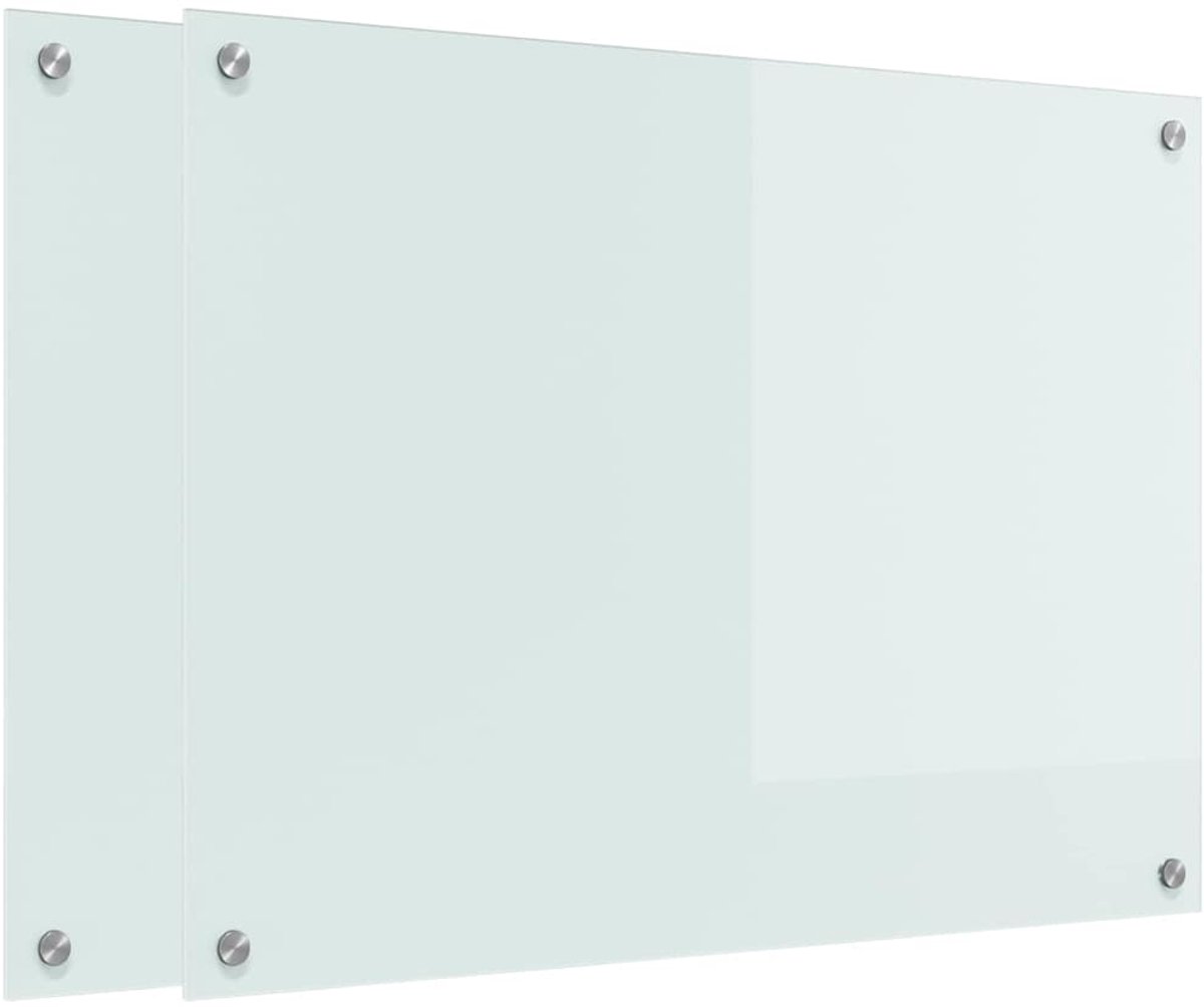 VidaXL Crédence Cuisine Verre Trempé Gris Foncé 90 X 60 Cm – Dosseret Rectangulaire Moderne Et Facile à Nettoyer