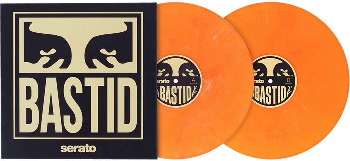 Serato 2x12" Skratch Bastid x Obey Lightweight Control Vinyl - DJ-control